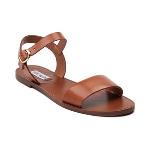 Steve Madden Donddi Tan Leather Sandals Size 6.5